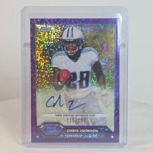 Chris Johnson Topps Chrome Certified Autograph Variation 111/199 Tennessee Titan